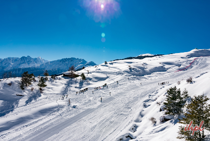 Skiing in Auli